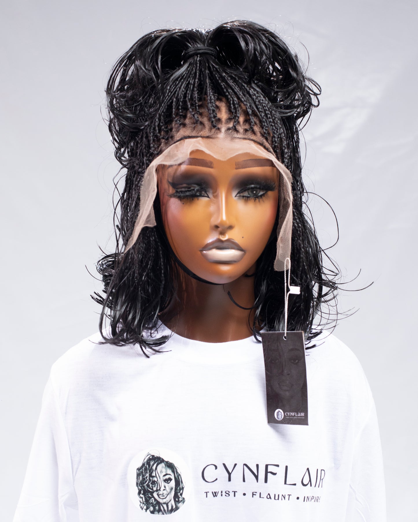 13x6 HD Frontal Black Boho Bob 8"