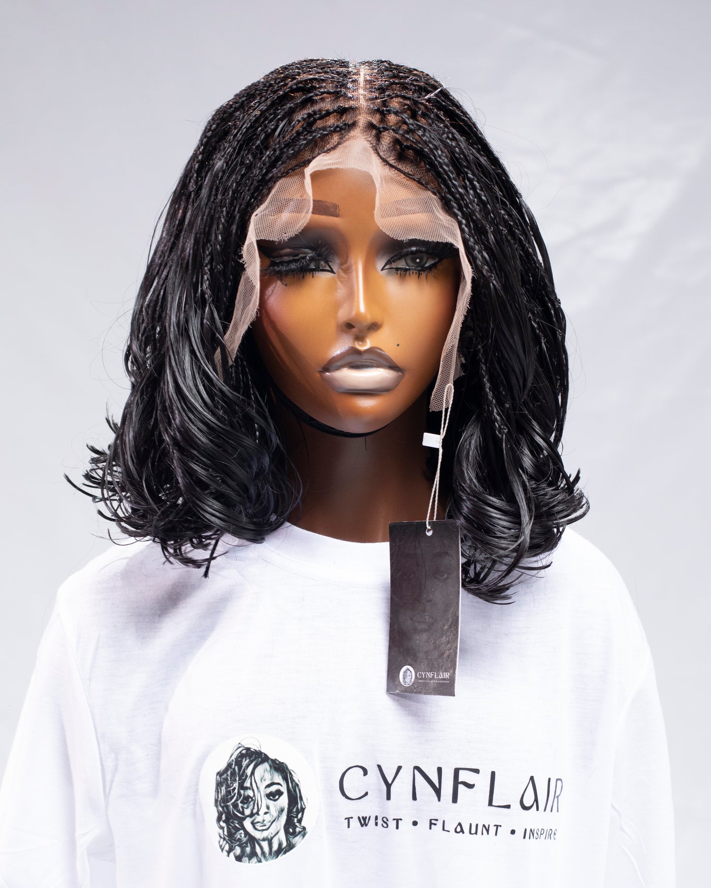 13x6 HD Frontal Black Boho Bob 8"