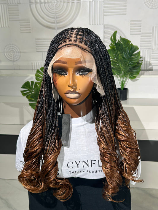 Braiding Extension Wig 13x6 HD B29 Spiral 12"