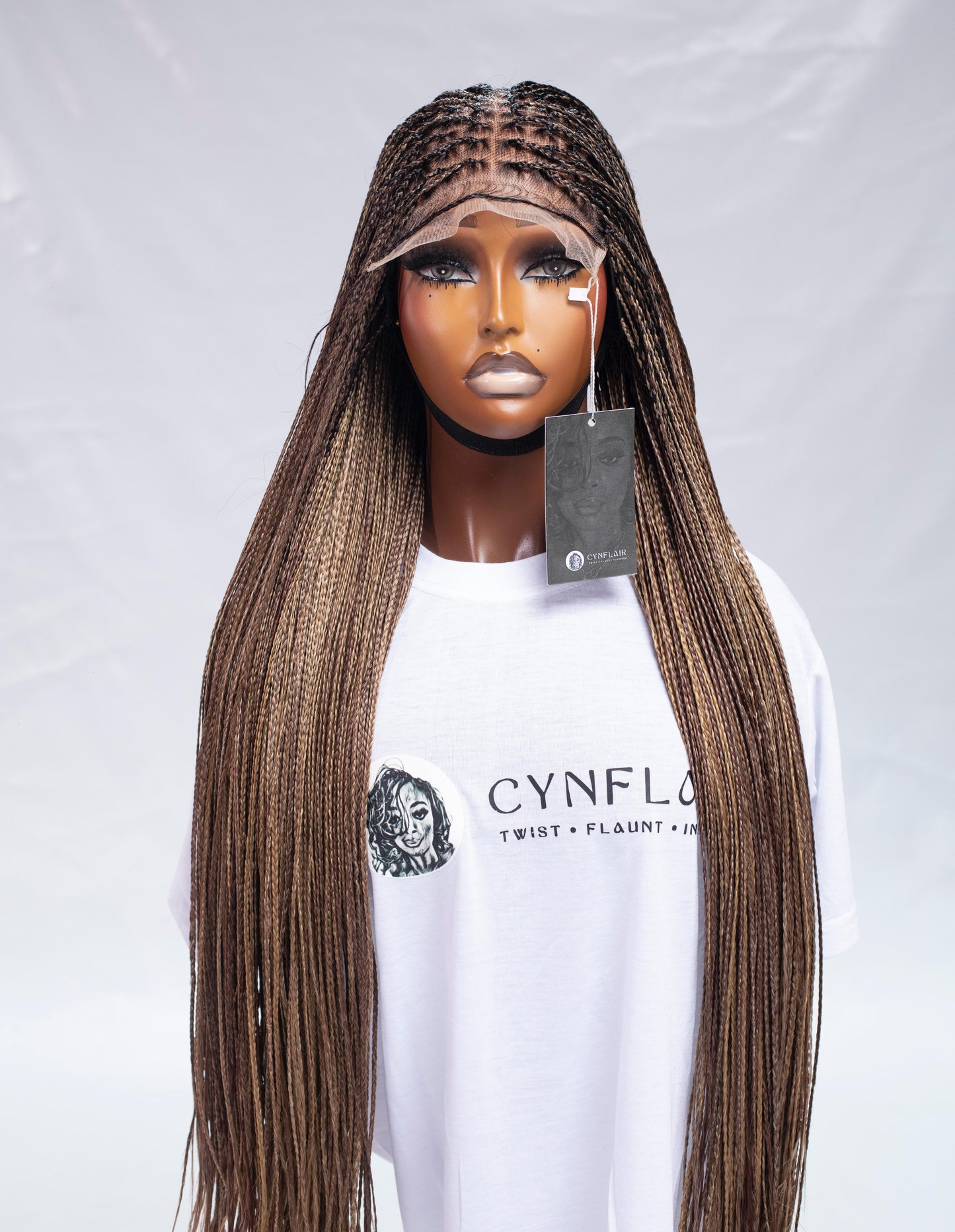 Braiding Extension Wig 6x6 HD Rim Bone Straight